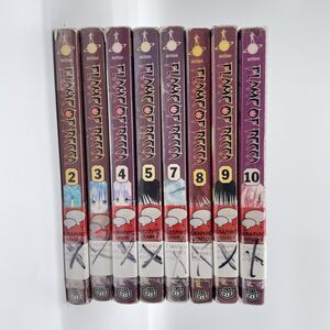 Lot of 8 Flame of Recca Volumes 2-5, 7-9, 10 Paperback English Book Lot